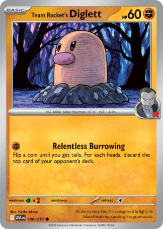 Team Rocket's Diglett 100 / 217
