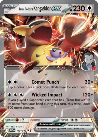 Team Rocket's Kangaskhan ex 162 / 217