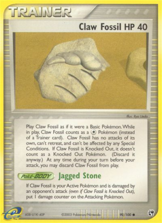 Claw Fossil 90 / 100