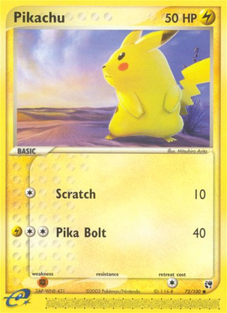 Pikachu 72 / 100