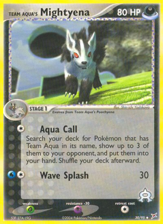 Team Aqua's Mightyena 30 / 95