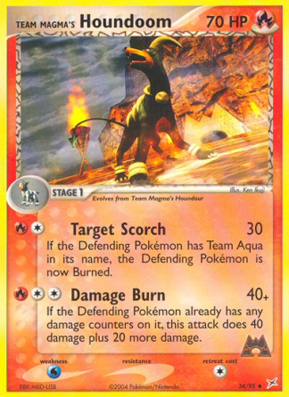 Team Magma's Houndoom 34 / 95