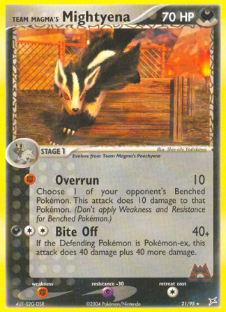 Team Magma's Mightyena 21 / 95