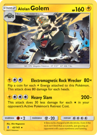 Alolan Golem 42 / 145