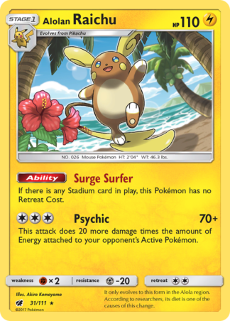 Alolan Raichu 31 / 111