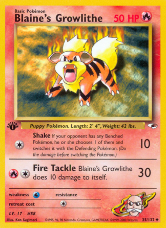 Blaine's Growlithe 35 / 132