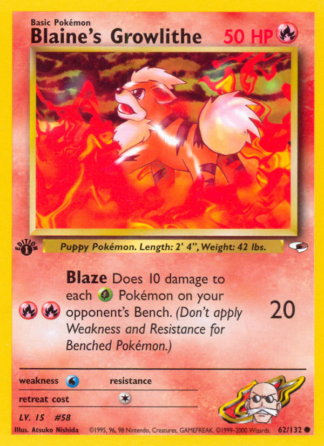Blaine's Growlithe 62 / 132
