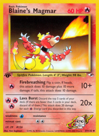 Blaine's Magmar 37 / 132
