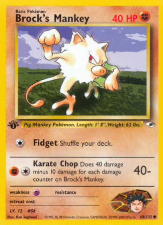 Brock's Mankey 68 / 132
