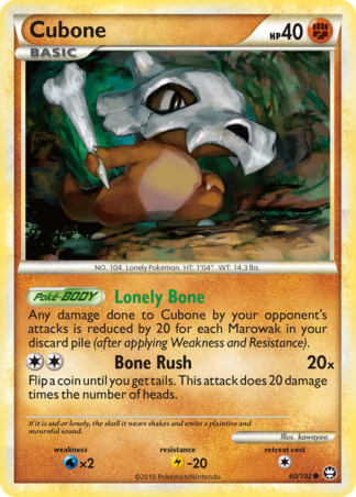 Cubone 60 / 102