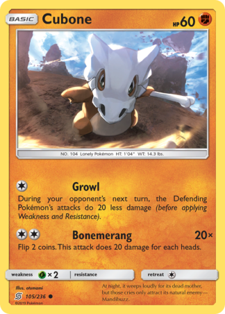 Cubone 105 / 236