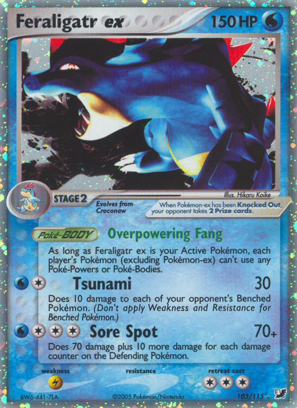 Feraligatr ex 103 / 115