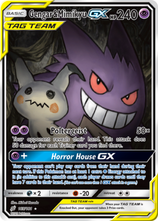 Gengar & Mimikyu-GX 165 / 181