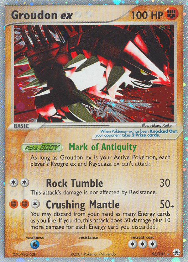 Groudon ex 93 / 101