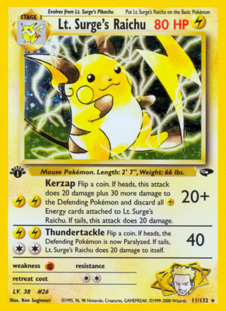 Lt. Surge's Raichu 11 / 132