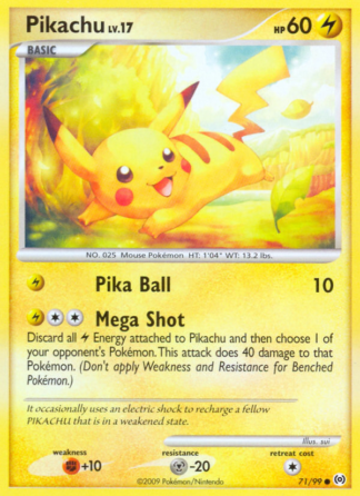 Pikachu 71 / 99