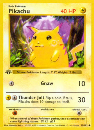 Pikachu 58 / 102