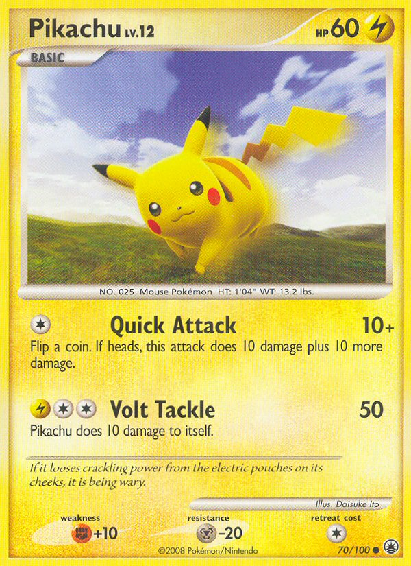 Pikachu 70 / 100