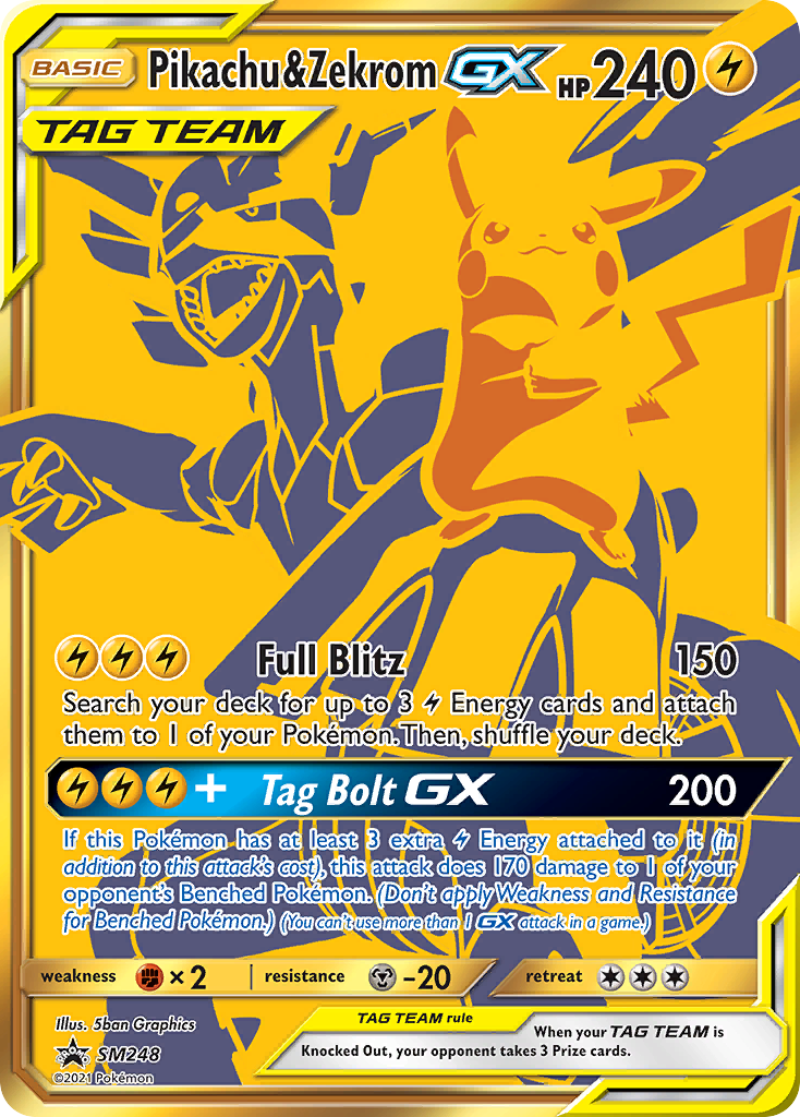 Pikachu & Zekrom-GX SM248 / 248
