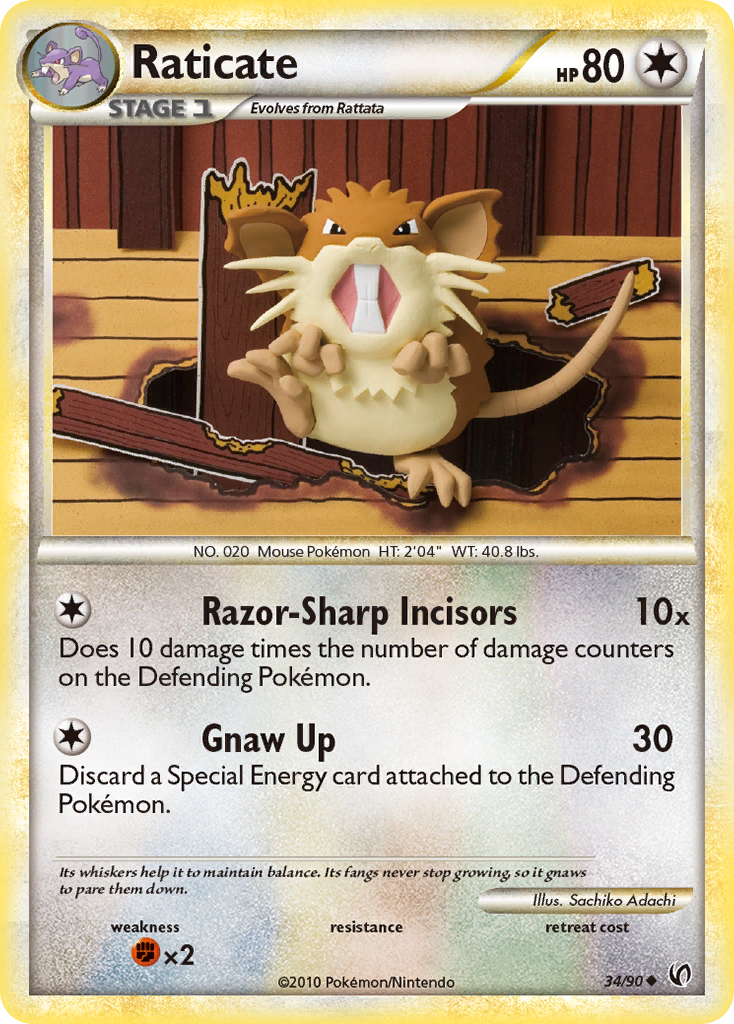 Raticate 34 / 90