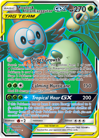 Rowlet & Alolan Exeggutor-GX 214 / 236
