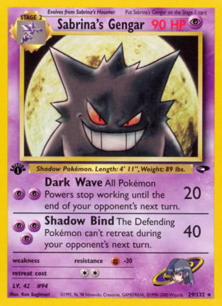 Sabrina's Gengar 29 / 132