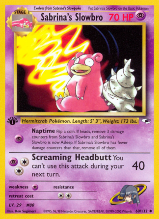 Sabrina's Slowbro 60 / 132