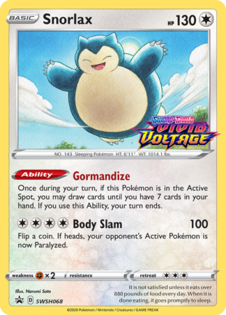 Snorlax SWSH068 / 307