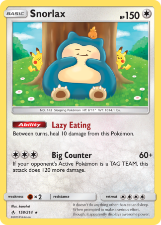 Snorlax 158 / 214
