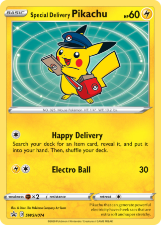 Special Delivery Pikachu SWSH074 / 307