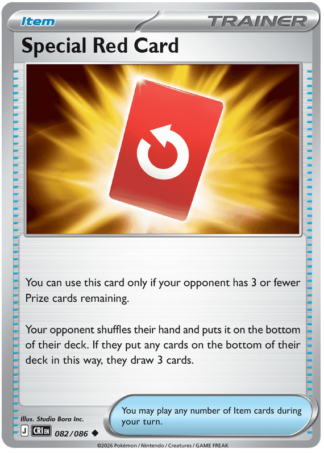 Special Red Card 82 / 86