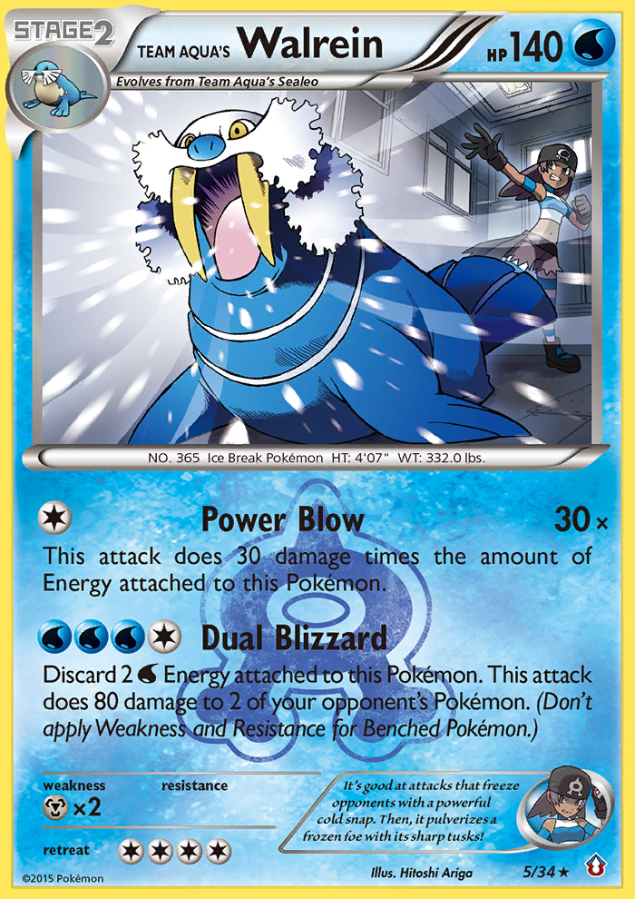 Team Aqua's Walrein 5 / 34