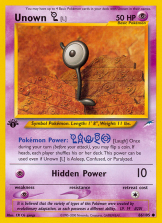 Unown [L] 86 / 105