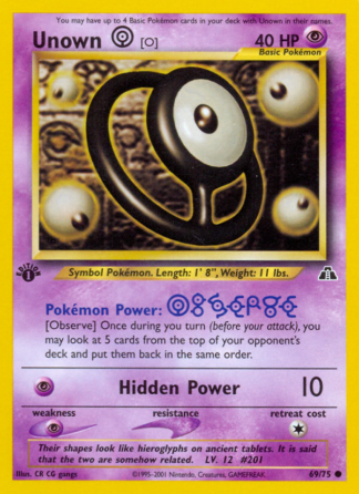 Unown [O] 69 / 75