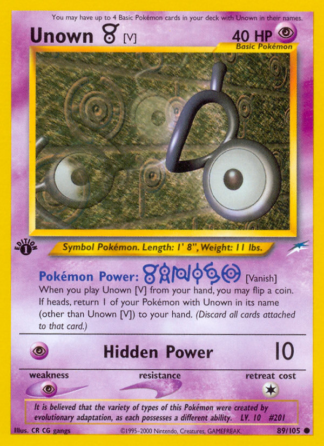 Unown [V] 89 / 105