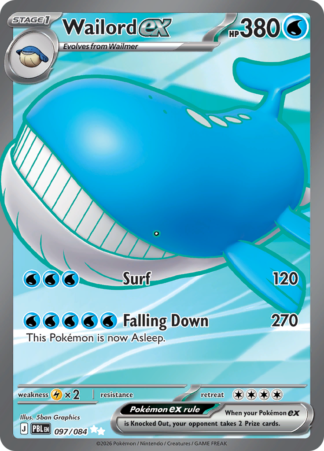Wailord ex 97 / 120