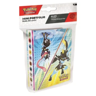 Køb Pokémon TCG Winter 2026 Mini Portfolio + Booster. Få en lille Pokemon kortmappe og 1 booster pakke – perfekt til samlere og Pokémon-fans.