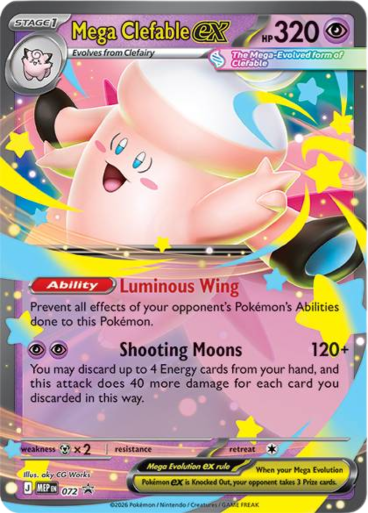 Mega Clefable ex MEP 072 / 0